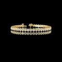 4.57 Cts 14k Yellow Gold Oval Shape Tennis Bracelet - Video