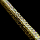 6.97 Cts 14k Yellow Gold Round Shape Tennis Necklace - Image 2