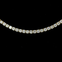 4.47 Cts 14k Yellow Gold Round Shape Tennis Necklace - Image 3