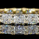 3.72 Cts 14k Yellow Gold Radiant Shape Eternity Band Eternity Band - Image 3