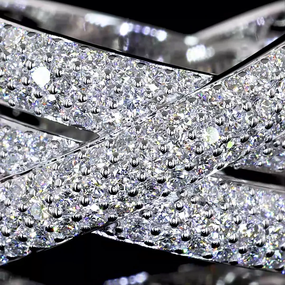 2.52 Cts 14k White Gold Round Shape Special Ring - Image 3