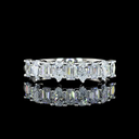 0.94 Cts Platinum Mix Shape 3/4 Band Eternity Band - Video