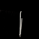 6.99 Cts 14k White Gold Radiant Shape Tennis Bracelet - Image 3