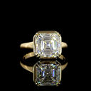 4.18 Cts 14k Yellow Gold Asscher Shape Solitaire Ring - Video