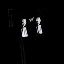 8.16 Cts 14k White Gold Emerald Shape Hanging Earring - Image 4