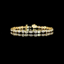 5.01 Cts 18k Yellow Gold Mix Shape Tennis Bracelet - Video