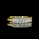 1.92 Cts 14k Yellow Gold Radiant Shape 3/4 Band Eternity Band - Video