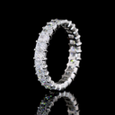 2.85 Cts Platinum Radiant Shape Eternity Band Eternity Band - Image 4