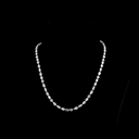 18.44 Cts 14k White Gold Mix Shape Station Necklace - Video