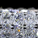 4.46 Cts Platinum Cushion Brilliant Shape Eternity Band Eternity Band - Image 3