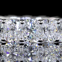 5.28 Cts 14k White Gold Cushion Brilliant Shape Eternity Band Eternity Band - Image 3