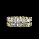 3.63 Cts 14k Yellow Gold Antique Cushion Shape Eternity Band Eternity Band - Video