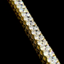 0.43 Cts 14k Yellow Gold Round Shape Tennis Bracelet - Image 2
