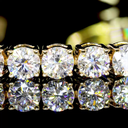 0.43 Cts 14k Yellow Gold Round Shape Tennis Bracelet - Image 3