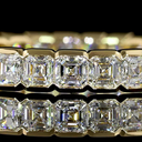 1.82 Cts 14k Yellow Gold Asscher Shape Eternity Band Eternity Band - Image 3
