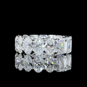 9.97 Cts 14k White Gold Mix Shape Eternity Band Eternity Band - Video