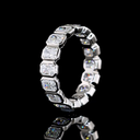 2.47 Cts Platinum Radiant Shape Eternity Band Eternity Band - Image 4