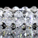 5.22 Cts Platinum Oval Shape Eternity Band Eternity Band - Image 3