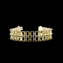 0 Cts 14k Yellow Gold Shape Tennis Bracelet - Image 3
