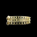 0 Cts 14k Yellow Gold Shape Tennis Bracelet - Video