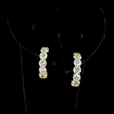 2.82 Cts 14k Yellow Gold Round Shape C Hoops Earring - Video