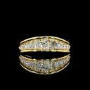 0.57 Cts 14k Yellow Gold Mix Shape Special Eternity Band - Video