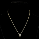 1.22 Cts 14k Yellow Gold Baguette Shape Pendant Pendant - Video