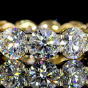 8.14 Cts 14k Yellow Gold Round Shape Eternity Band Eternity Band - Image 3