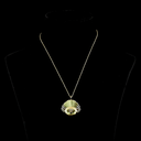 0.38 Cts 14k Yellow Gold Pear Shape Symbol Pendant - Video