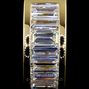 1.82 Cts 14k Yellow Gold Baguette Shape Huggies Earring - Image 2