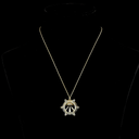 0.93 Cts 14k Yellow Gold Pear Shape Symbol Pendant - Video