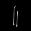 5.3 Cts 14k White Gold Marquise Shape Tennis Bracelet - Image 3