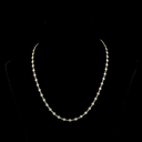4.48 Cts 14k Yellow Gold Round Shape Station Line Tennis Necklace - Video