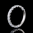 1.38 Cts Platinum Radiant Shape 3/4 Band Eternity Band - Image 4