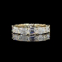 4.06 Cts 14k Yellow Gold Emerald Shape Eternity Band Eternity Band - Video