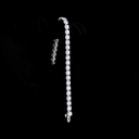 13.61 Cts 14k White Gold Round Shape Tennis Bracelet - Image 3