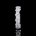 2.49 Cts Platinum Round Shape 3/4 Band Eternity Band - Image 4