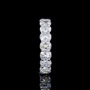 4.27 Cts Platinum Cushion Brilliant Shape 3/4 Band Eternity Band - Image 2