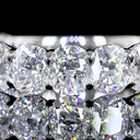 4.27 Cts Platinum Cushion Brilliant Shape 3/4 Band Eternity Band - Image 3