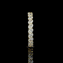 1.11 Cts 14k Yellow Gold Oval Shape 3/4 Band Eternity Band - Image 2