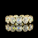 4.69 Cts 14k Yellow Gold Antique Cushion Shape Eternity Band Eternity Band - Video