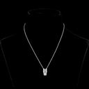 4.11 Cts 14k White Gold Horse Shape Symbol Pendant - Video