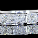 2.64 Cts Platinum Radiant Shape 3/4 Band Eternity Band - Image 3