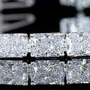8.34 Cts 14k White Gold Radiant Shape Tennis Bracelet - Image 2