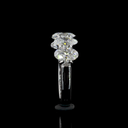 3.1 Cts Platinum Oval Shape 5 Stones Eternity Band - Image 4