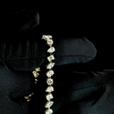 7.11 Cts 14k Yellow Gold Mix Shape Tennis Bracelet - Image 4