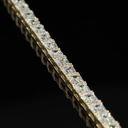 7.93 Cts 14k Yellow Gold Emerald Shape Tennis Bracelet - Image 3