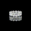 13.14 Cts 18k White Gold Oval Shape Eternity Band Eternity Band - Video