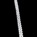 2.75 Cts 14k White Gold Emerald Shape Tennis Bracelet - Image 3