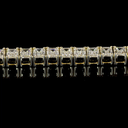 8.17 Cts 14k Yellow Gold Emerald Shape Tennis Bracelet - Image 4